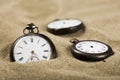 Three gusset watches in close-up Royalty Free Stock Photo