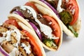 Three gyros Royalty Free Stock Photo