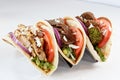 Three gyros Royalty Free Stock Photo