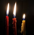 Three Hanukkah Candles