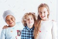 Three happy kids Royalty Free Stock Photo