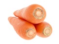 Three head carrot pile Royalty Free Stock Photo