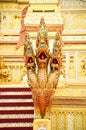 Three Head Thai Dragon or Serpent King 171105 0085 Royalty Free Stock Photo
