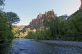 Gila River Hiking Royalty Free Stock Photo