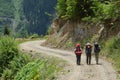 Three hikers