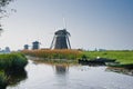 Three historic watermills in a row Royalty Free Stock Photo