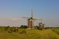 Three historic windmills