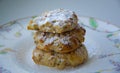 Three home made cookies for tea.