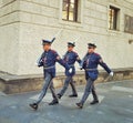 Three honor guards of Prague Castle