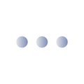 Three horizontal dots menu flat gradient color ui icon Royalty Free Stock Photo