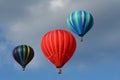 Three hot air balloons Royalty Free Stock Photo