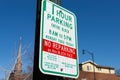 Three hour parking sign