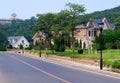 Three houses. Front yard.