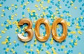 300 three hundred followers card. Template for social networks, blogs. Royalty Free Stock Photo