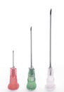 Three Hypodermic Needles
