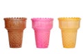 Three Ice Cream Cones Royalty Free Stock Photo