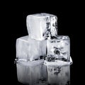 Three ice cubes Royalty Free Stock Photo