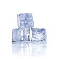 Three ice cubes Royalty Free Stock Photo