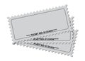 Three identical tickets