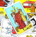 Three III of Cups Tarot Card Royalty Free Stock Photo