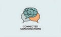 Connected Conversations: A Visual Abstract Royalty Free Stock Photo