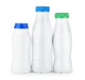 Three isolated bottle Royalty Free Stock Photo