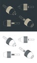 Three-jaw drill chuck drawings