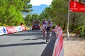 Three Kilometer Mark, Xorret De Cati La Vuelta EspaÃÂ±a Royalty Free Stock Photo