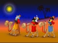 Three Kings on camels