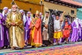 Three Kings in Good Friday re-enactment, Antigua, Guatemala
