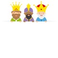 Three kings of orient Royalty Free Stock Photo