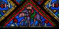 Three Kings - Stained Glass Royalty Free Stock Photo