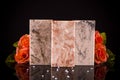 Three kitchen countertop samples made of granite, marble and quartz stone Royalty Free Stock Photo