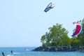 Three Kite Surfers Royalty Free Stock Photo