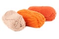 Three yarn clews Royalty Free Stock Photo