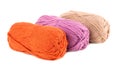 Three yarn clews Royalty Free Stock Photo