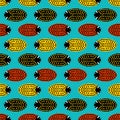 Three ladybugs pattern Royalty Free Stock Photo