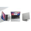 Three laptops displayed in various angles Royalty Free Stock Photo