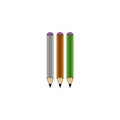 Three Lead pencil vector