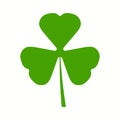 Three leaf clover icon. Vector illustration