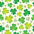 Three leaf clover seamless background 1