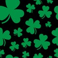Three leaf clover tiled background Royalty Free Stock Photo