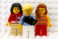 Three Lego girls make selfie