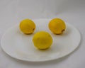 Three Lemons on a Plate