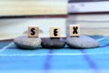 Three letter word Sex Royalty Free Stock Photo