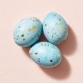 Pastel Blue Easter Eggs Royalty Free Stock Photo