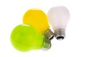 Three light bulbs Royalty Free Stock Photo