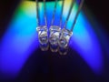 Three light-emitting diodes Royalty Free Stock Photo