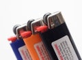 Three lighters Royalty Free Stock Photo