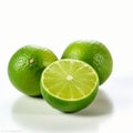 Intense Lime Product Photography On White Background